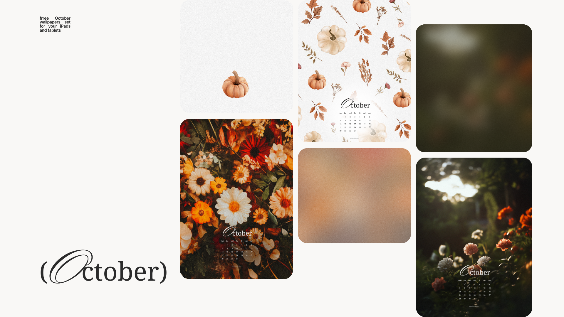 Free October iPad Wallpapers