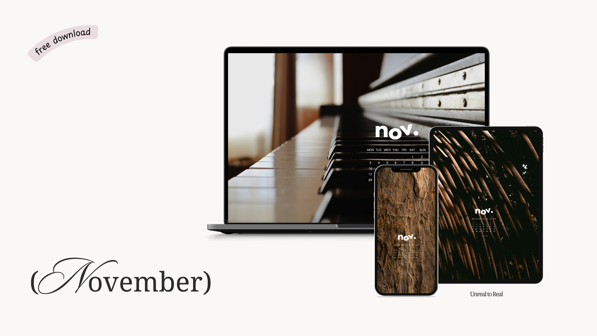 Free November Wallpapers for iPhones, iPad, Mac
