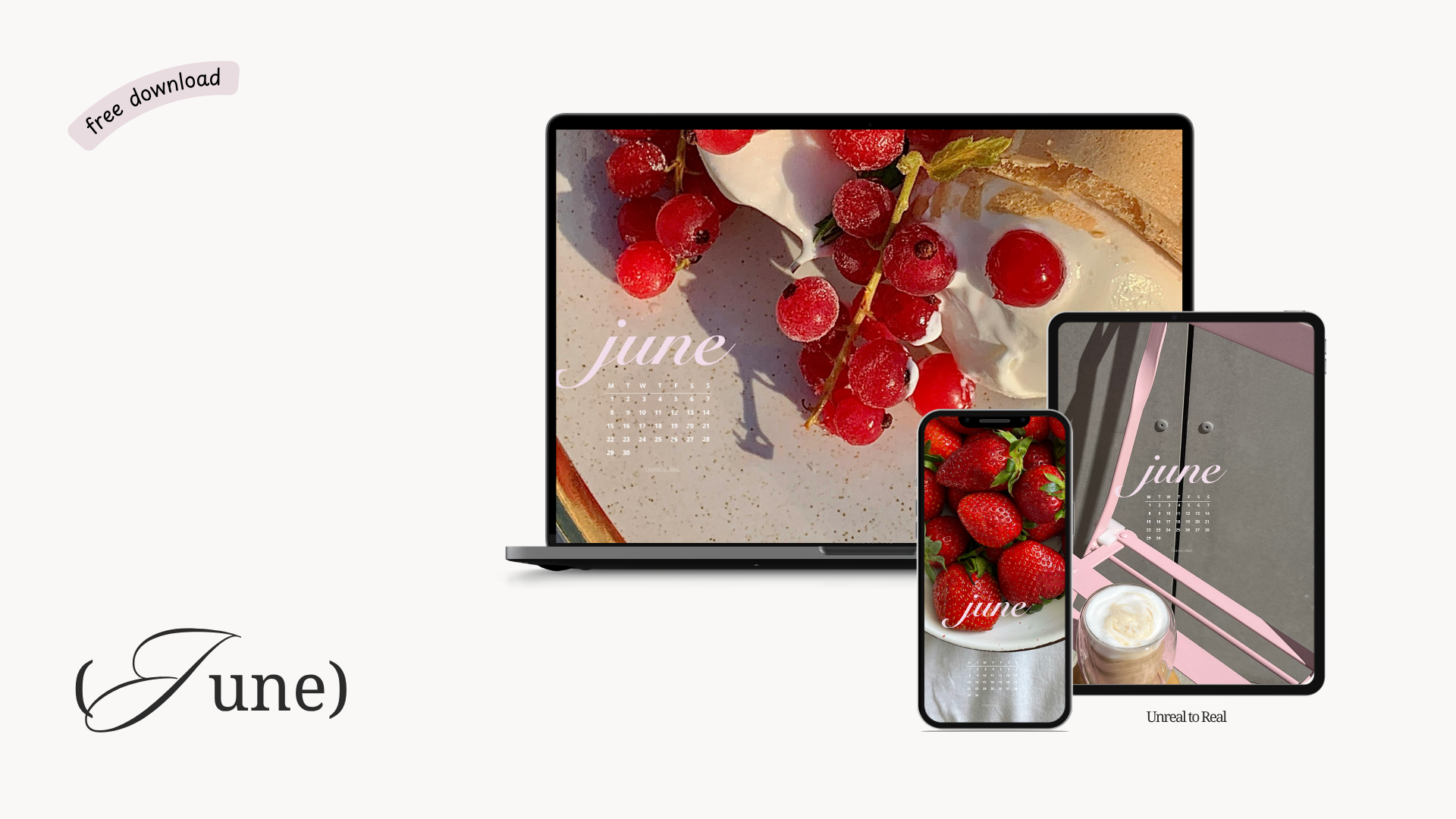 Cute June 2026 Calendar Wallpaper