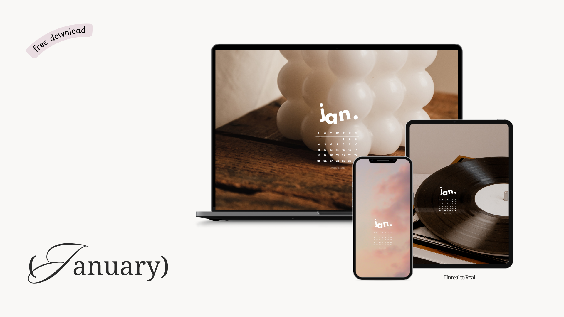 Free January 2026 Wallpapers for iPhones, iPad, Mac