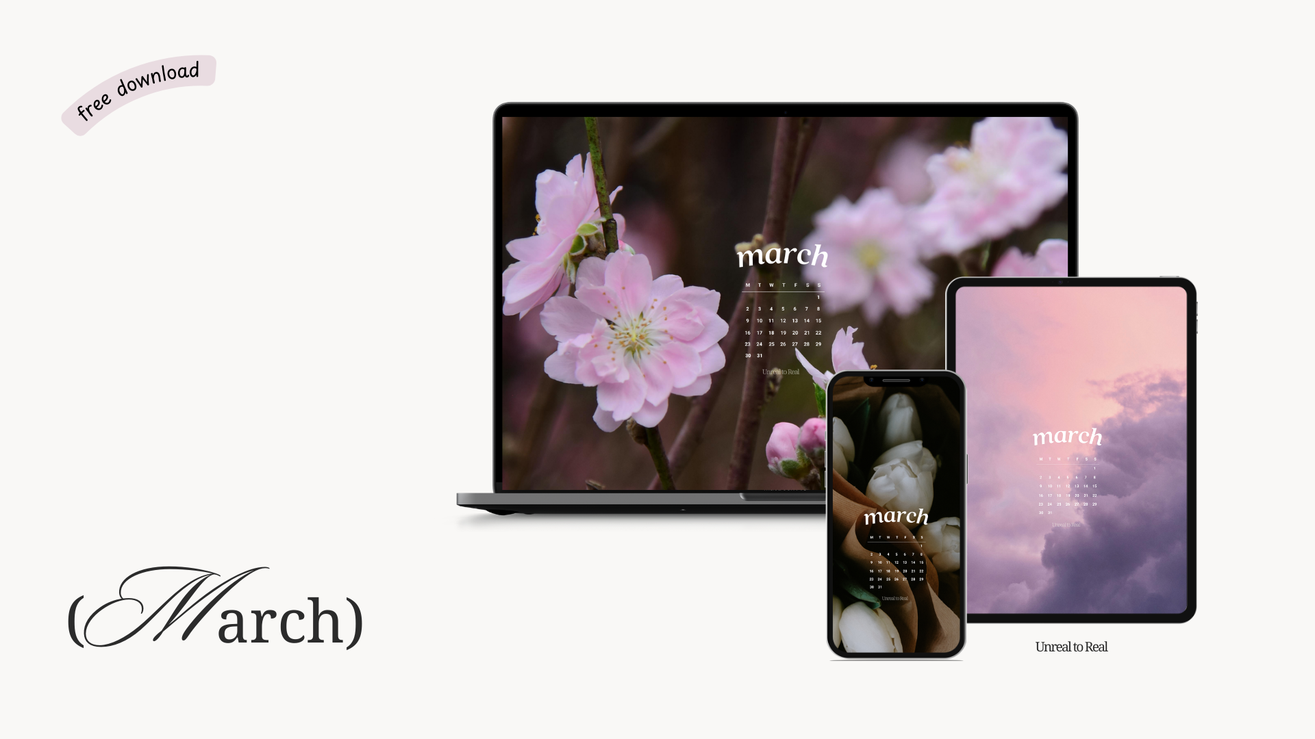 Free March 2026 Wallpapers for iPhone, iPad and MacBook